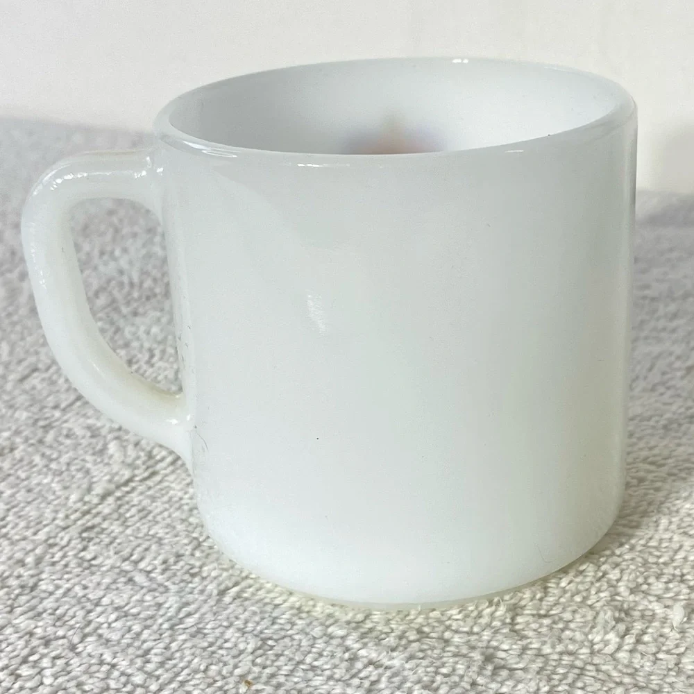 Vintage Royal Canadian Air Cadets White Milk Glass Mug Coffee Cup - Picture 8 of 12